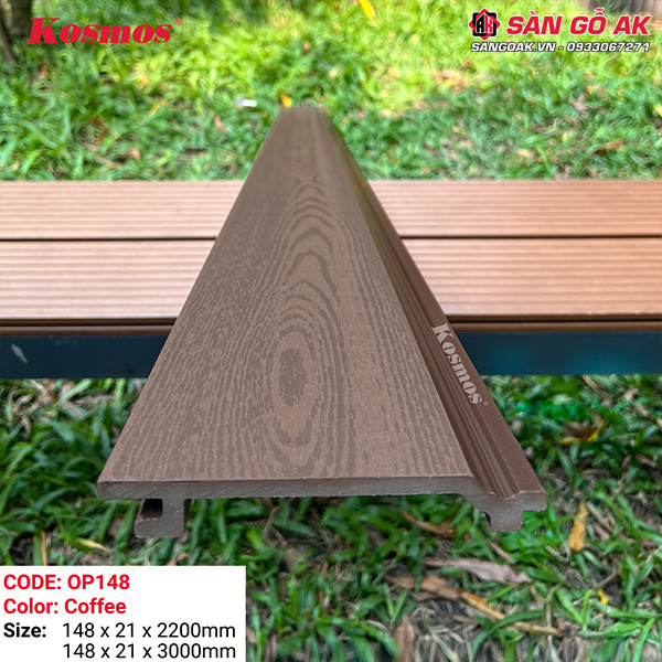 Tấm ốp gỗ nhựa ngoài trời Kosmos OP148X2.2M Coffee